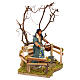 Moving woman with doves 14 cm for Neapolitan nativity scene s3