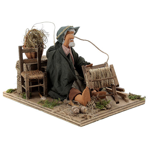 Animated chair fixer, 14 cm Neapolitan nativity 3