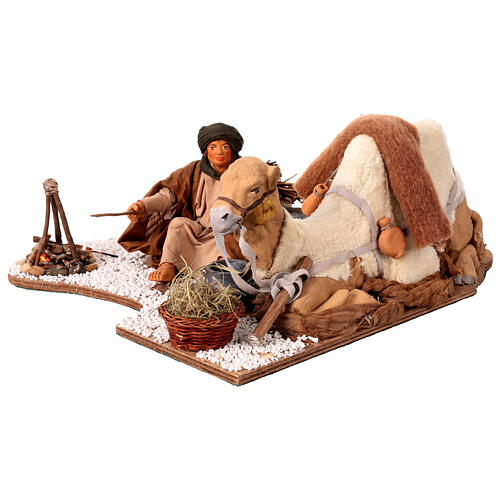 Camel driver and camel  in movement 24 cm for Neapolitan nativity scene 5