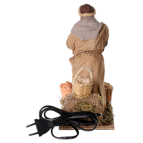 Woman washing child  in movement 24 cm for Neapolitan nativity scene 6