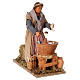 Donna che lava bimbo movimento presepe Napoli 24 cm s3