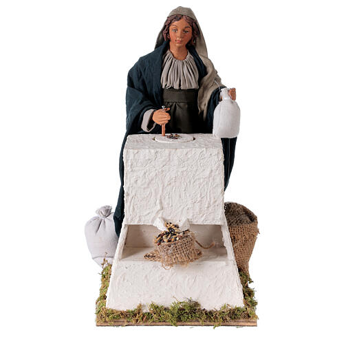 Moving miller 24 cm for Neapolitan nativity scene 1