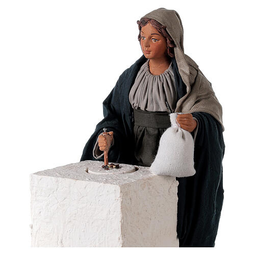 Moving miller 24 cm for Neapolitan nativity scene 2