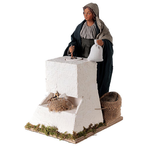 Moving miller 24 cm for Neapolitan nativity scene 3