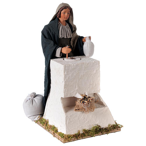 Moving miller 24 cm for Neapolitan nativity scene 4