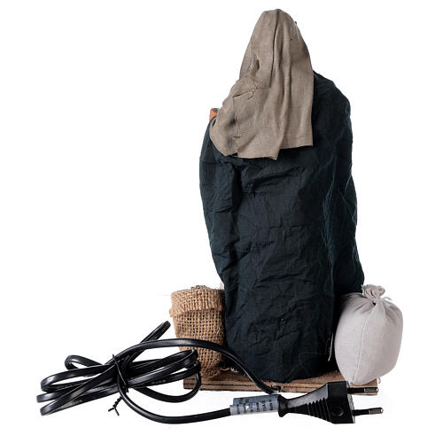 Moving miller 24 cm for Neapolitan nativity scene 5