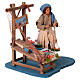 Moving fisher woman with scale for Neapolitan nativity scene s5