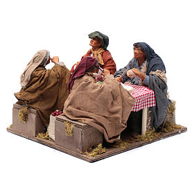 Table with 4 characters for Neapolitan nativity scene