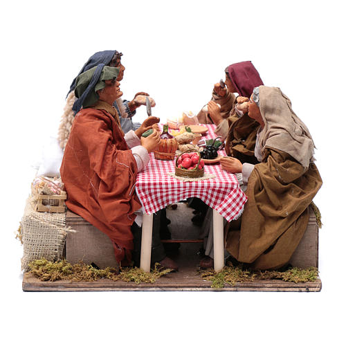 Table with 4 characters for Neapolitan nativity scene 4