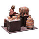 Vendedor de vinho com barril 24 cm presépio Nápoles s3