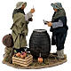 Standing Card Players with movement 30 cm Neapolitan Nativity s1
