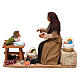 Granny telling stories, animated scene for Neapolitan Nativity Scene with 30 cm characters s1