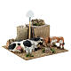 Neapolitan nativity scene cow and calf in movement 10 cm s8