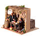 Neapolitan nativity scene moving couple in inn 12 cm s2