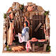 Neapolitan nativity scene butcher with movement 8 cm s1