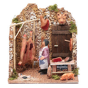 Crèche Napolitaine: Boucher en mouvement crèche 8 cm de Naples