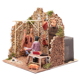 Crèche Napolitaine: Boucher en mouvement crèche 8 cm de Naples