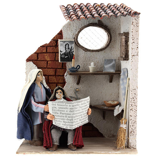 Neapolitan nativity scene moving barber 10 cm 1