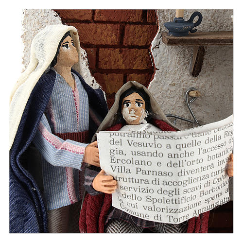 Neapolitan nativity scene moving barber 10 cm 2