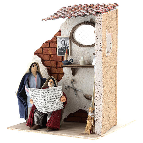 Neapolitan nativity scene moving barber 10 cm 3