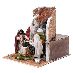 Neapolitan nativity scene moving blacksmith 10 cm