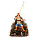 Neapolitan nativity scene fisherman with movement 10 cm s1