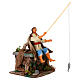 Neapolitan nativity scene fisherman with movement 10 cm s2