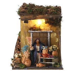 Neapolitan nativity scene moving florist 10 cm