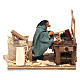 Neapolitan nativity scene moving carpenter 10 cm s1