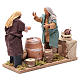 Neapolitan nativity scene card players 14 cm s3