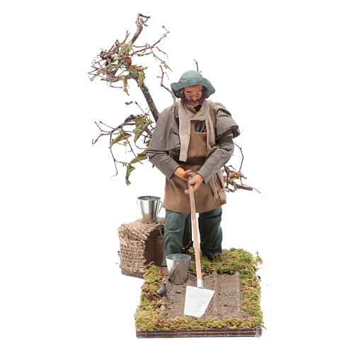 Neapolitan nativity scene farmer 24 cm 1