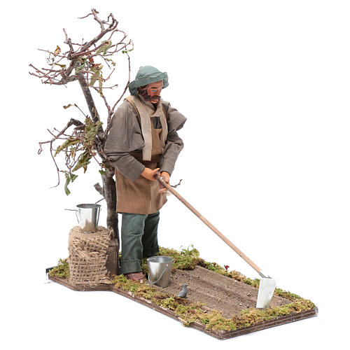 Neapolitan nativity scene farmer 24 cm 3