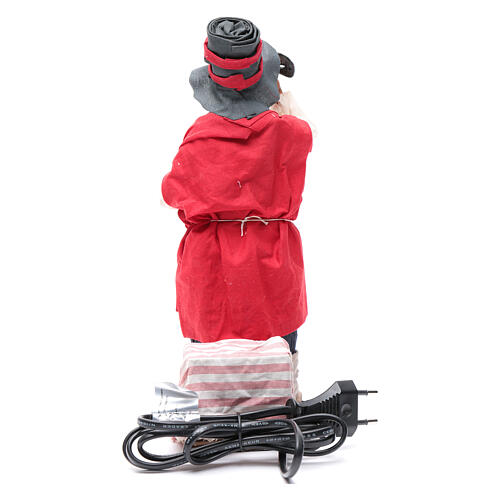 Mężczyzna z maską, ruchoma figurka, 24 cm szopka neapolitańska 4