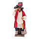 Neapolitan nativity scene moving man with a mask 24 cm s1