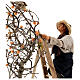 Uomo scala con albero movimento 24 cm presepe napoletano s2