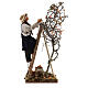 Uomo scala con albero movimento 24 cm presepe napoletano s6