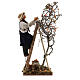 Neapolitan nativity scene man with tree and ladder in movement 24 cm s6