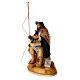 Neapolitan nativity scene moving fisherman on a rock 30 cm s3