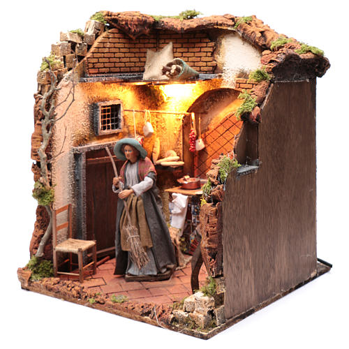 Casalinga movimento 24 cm presepe napoletano 2