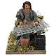 Moving blacksmith 10 cm Neapolitan Nativity Scene s1