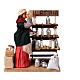 Moving Milkmaid with Stand and Jars of Milk Nativity from Naples 30 cm s1