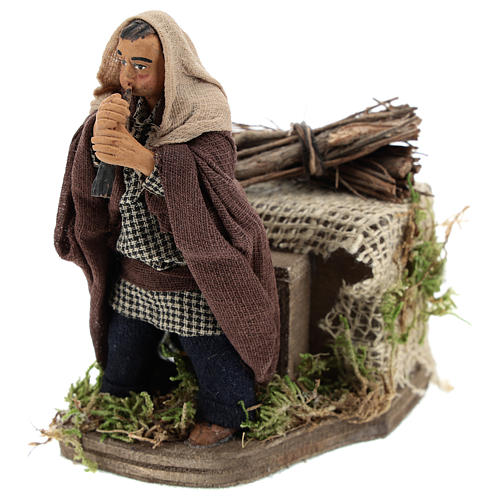 Moving Pipe 10 cm Neapolitan nativity 3