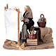 Moving Woman Hanging Clothes Neapolitan nativity 12 cm s1