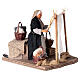 Moving Woman Hanging Clothes Neapolitan nativity 12 cm s3