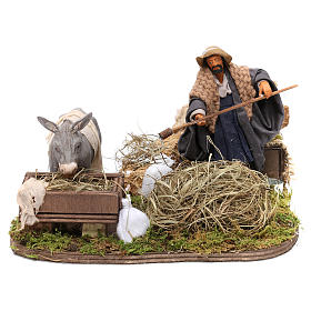 Neapolitanische Krippe: Bauer mit Esel 12cm bewegliche Krippenfigur Neapolitanische Krippe: Bauer mit Esel 12cm bewegliche Krippenfigur