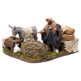 Neapolitanische Krippe: Bauer mit Esel 12cm bewegliche Krippenfigur Neapolitanische Krippe: Bauer mit Esel 12cm bewegliche Krippenfigur