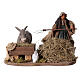Moving farmer and donkey Neapolitan Nativity Scene 12 cm s1