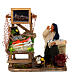 Moving fishmonger with stand Neapolitan Nativity Scene 10 cm s1