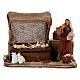 Moving Egg Vendor Nativity from Naples 10 cm s1