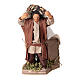 Moving shepherd with bags of seeds for Neapolitan Nativity Scene 10 cm s1